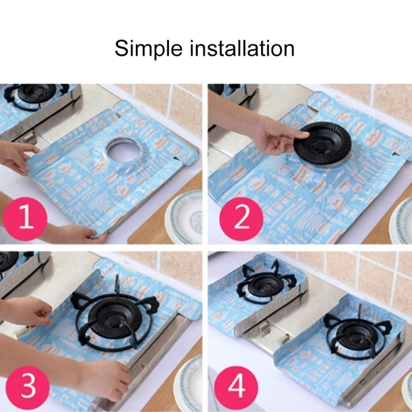 Gas Stove Proctectors Foil Heat -Resistance Mat set of 2pc