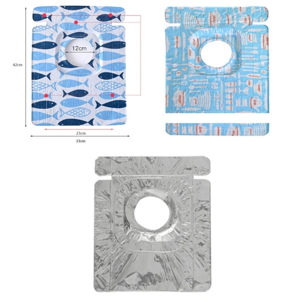 Gas Stove Proctectors Foil Heat -Resistance Mat set of 2pc