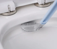 Golf Shape Silicone Head  Toilet Cleaning Brush