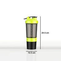 Gym Protein Shaker Bottle with Free Hand Grip with Steel Ball