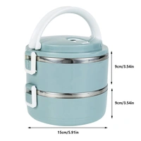 Land Portable Stainless Steel Thermal Insulated Rice Lunch Box Food Container