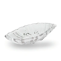 Leaf shaped Glass Serve tray