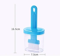 Oil Dispenser Bottle,Oil Dispenser with Silicone Oil Brush,Wide Opening Oil Bottle,200ml Oil Container