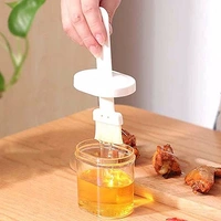 Oil Dispenser Bottle,Oil Dispenser with Silicone Oil Brush,Wide Opening Oil Bottle,200ml Oil Container