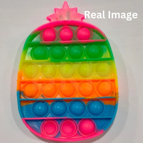 Pineapple POPit Fidget Toy with Night Glow Effect