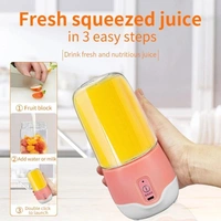 Portable Electric Blender Grinder USB Rechargeable Mini Juicer Blende with 4 Powerful Blades (Assorted)