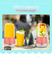 Portable Electric Blender Grinder USB Rechargeable Mini Juicer Blende with 4 Powerful Blades (Assorted)