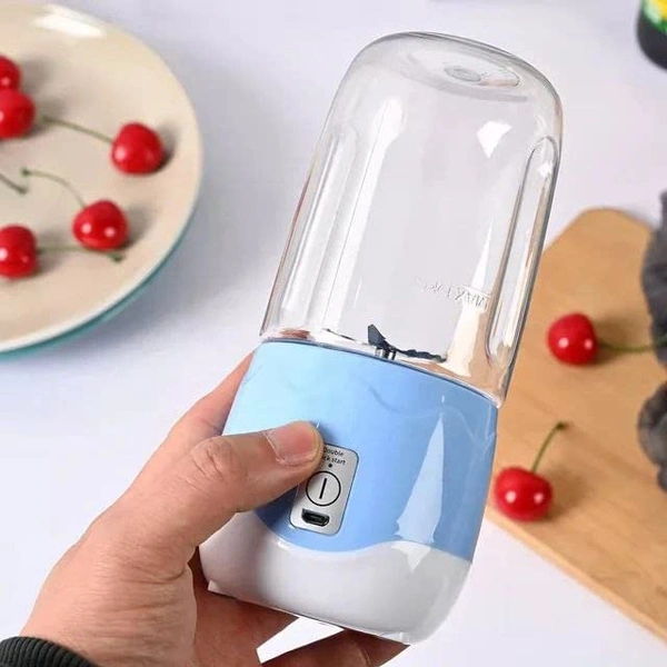 Portable Electric Blender Grinder USB Rechargeable Mini Juicer Blende with 4 Powerful Blades (Assorted)
