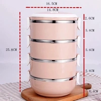 Portable Stainless Steel Thermal Insulated Rice Lunch Box