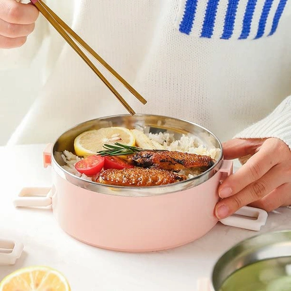 Portable Stainless Steel Thermal Insulated Rice Lunch Box