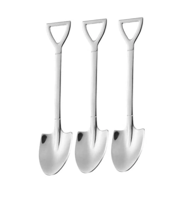 Shovel Shape Spoon Dessert Spoon (3pcs)