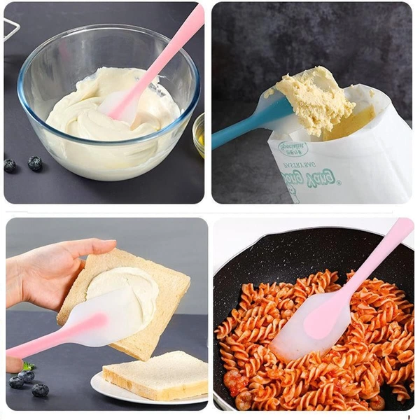 Silicone Spatulas Heat Resistant Flexible Spatula 450F with Stainless Steel