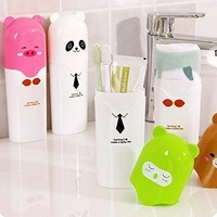 Teddy Cartoon Shape  Toothbrush Holder 1pcs