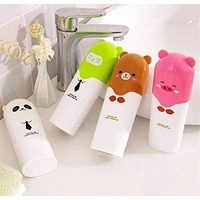 Teddy Cartoon Shape  Toothbrush Holder 1pcs