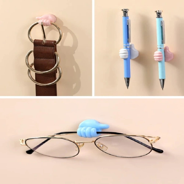 Thumb Shape Sticker Hook Multipurpose holder (5pcs Set)