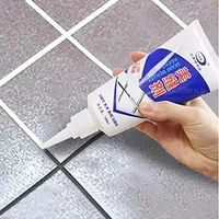 Tiles Gap Filler Agent, Waterproof Grout Sealant Agent Tube for Bathroom  and amp; Kitchen Tile Waterproof