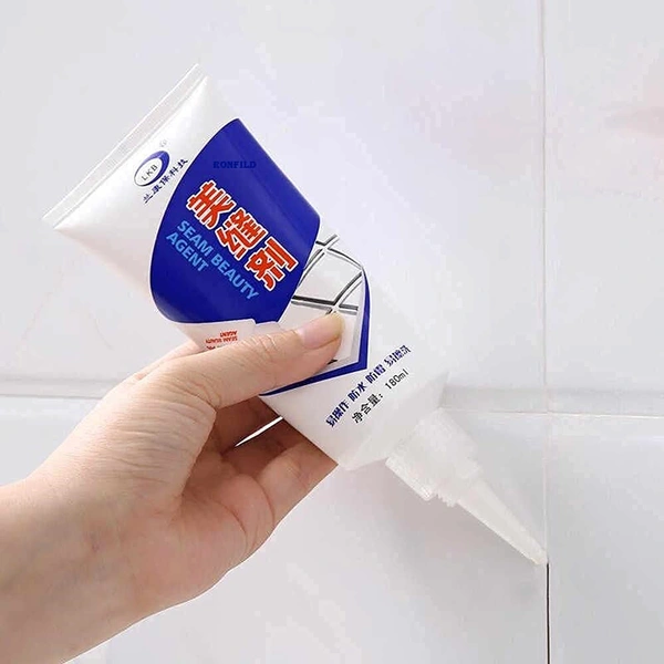 Tiles Gap Filler Agent, Waterproof Grout Sealant Agent Tube for Bathroom  and amp; Kitchen Tile Waterproof
