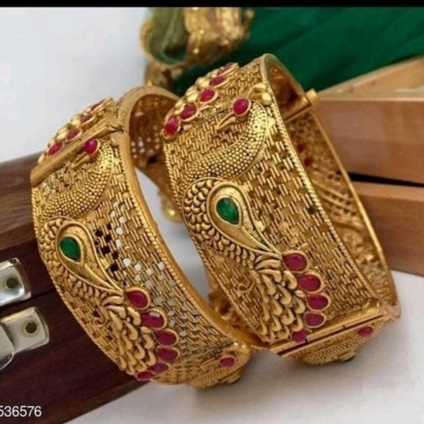 Princess Glittering Bracelet & Bangles Metal: Brass ,CopperPlating: Gold PlatedStone  Artificial Stones & Beads Adjustablesize  Bangle Dispatch: 2-3 Days