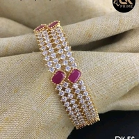 Brass metal  & CopperPlated,Gold Plated Cz Stone Bangle Set Dispatch In 2-3 Days Cod Available