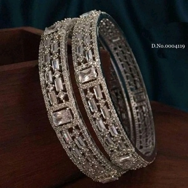 Brass Metal ,Gold Plated, American Diamond Bangles Dispatch: 2-3 Days Cod Available