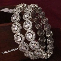 Brass Metal ,Gold Plated, American Diamond Bangles Dispatch: 2-3 Days Cod Available