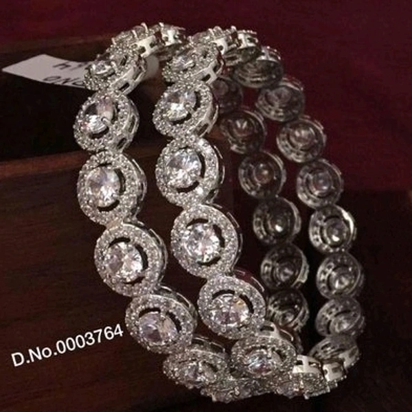 Brass Metal ,Gold Plated, American Diamond Bangles Dispatch: 2-3 Days Cod Available