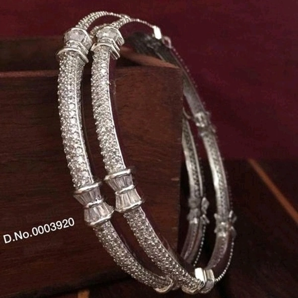 Brass Metal ,Gold Plated, American Diamond Bangles Dispatch: 2-3 Days Cod Available