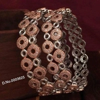 Brass Metal,gold Plated American Diamond Bangles ,Dispatch: 2-3 Days Cod Available