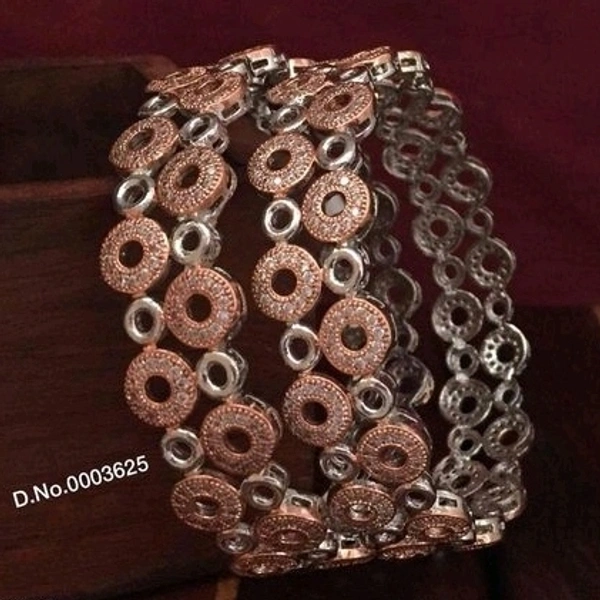 Brass Metal,gold Plated American Diamond Bangles ,Dispatch: 2-3 Days Cod Available