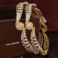 Brass Metal,gold Plated American Diamonds And Ruby Bangles ,Dispatch: 2-3 Days Cod Available