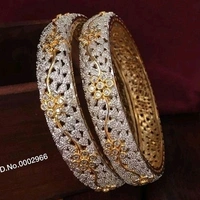 Brass Metal,gold Plated American Diamonds And Ruby Bangles ,Dispatch: 2-3 Days Cod Available