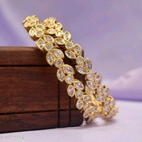 Brass Metal,gold Plated American Diamonds And Ruby Bangles ,Dispatch: 2-3 Days Cod Available