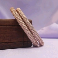 Brass Metal,gold Plated American Diamonds And Ruby Bangles ,Dispatch: 2-3 Days Cod Available