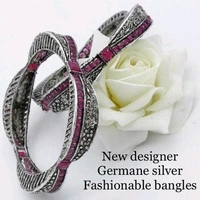 Black Metal With Kundans , And Beads Bangles All Sizes Available, Cod Available