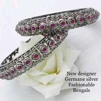 Black Metal With Kundans , And Beads Bangles All Sizes Available, Cod Available