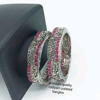 Black Metal With Kundans , And Beads Bangles All Sizes Available, Cod Available