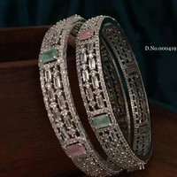 Brass Metal,gold Plated And Artificial Stone Bangles ,Dispatch: 2-3 Days Cod Available