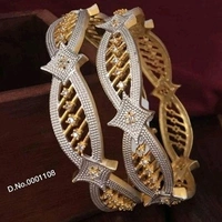 Brass Metal,gold Plated And Artificial Stone Bangles ,Dispatch: 2-3 Days Cod Available