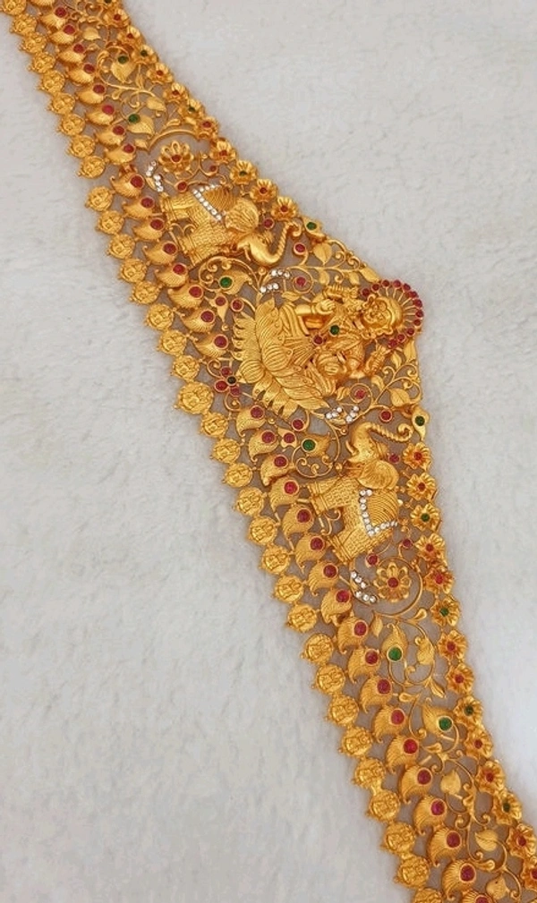  Gold Plated Brass Metal Matte Finish Hip Belt Cod Available