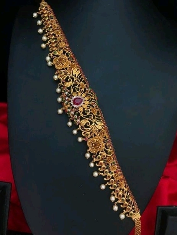  Gold Plated Brass Metal Matte Finish Hip Belt Cod Available