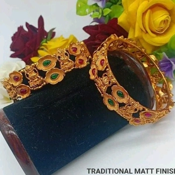 Gold Plated Matte Finish  Beautiful Bangles  Many Designs Available Cod Available