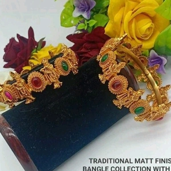 Gold Plated Matte Finish  Beautiful Bangles  Many Designs Available Cod Available