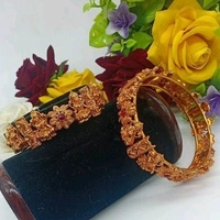 Gold Plated Matte Finish  Beautiful Bangles  Many Designs Available Cod Available