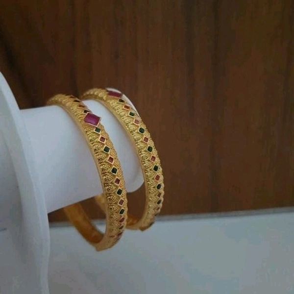 Gold Plated Matte Finish  Beautiful Bangles  Many Designs Available Cod Available