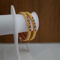 Gold Plated Matte Finish  Beautiful Bangles  Many Designs Available Cod Available