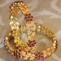 Gold Plated Matte Finish  Beautiful Bangles  Many Designs Available Cod Available