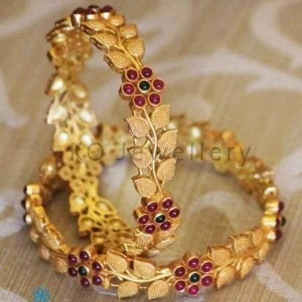 Gold Plated Matte Finish  Beautiful Bangles  Many Designs Available Cod Available