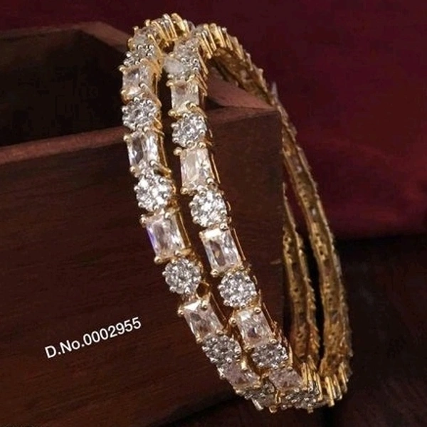 Gold Plated Beautiful Bangles Made With Cz Stone And Ruby Stone Many Designs Available Cod Available