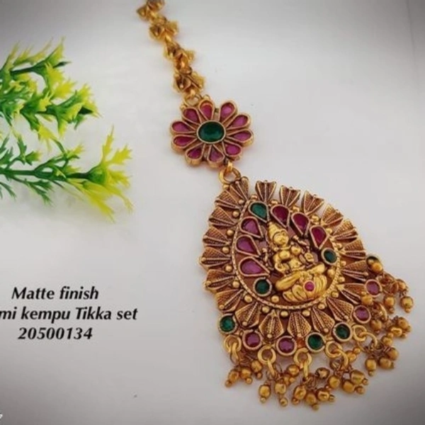 Gold Plated Matte Finish Premium Quality Tika  For Bride So Many Designs Available COD Available