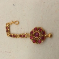 Gold Plated Matte Finish Premium Quality Tika  For Bride So Many Designs Available COD Available